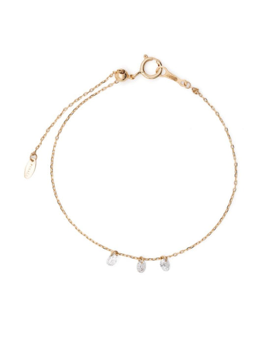 18k Yellow Gold DanaÃ_x0083_Â© Three Diamonds Bracelet