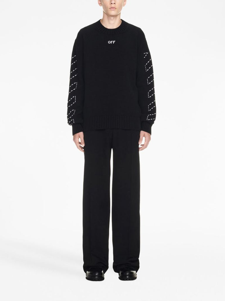 Black Arrows-motif Sweater