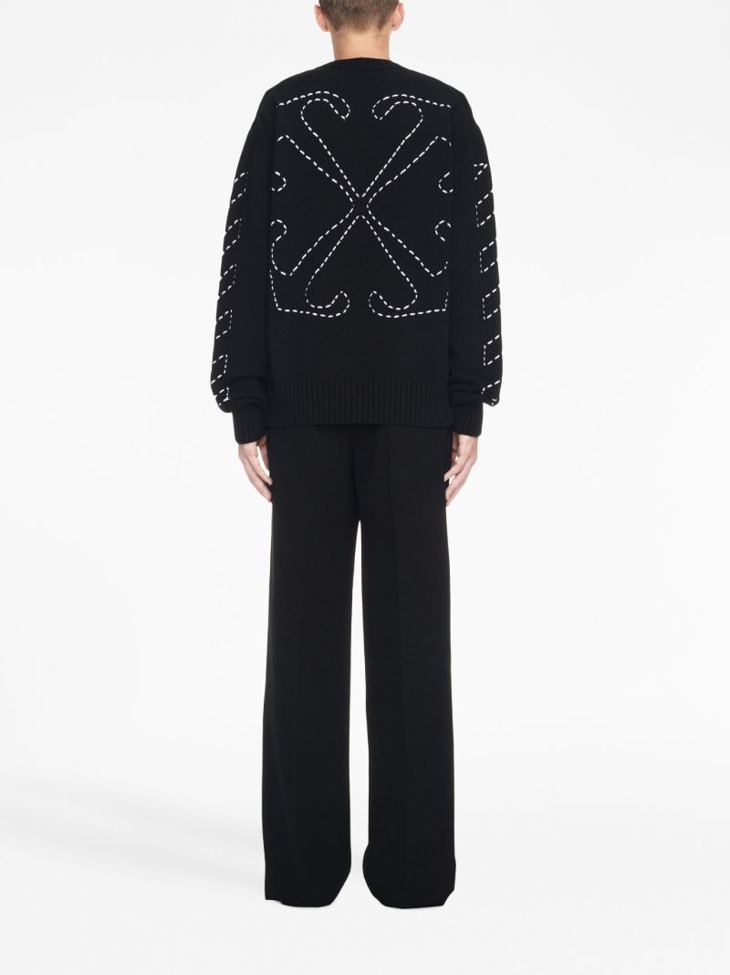 Black Arrows-motif Sweater