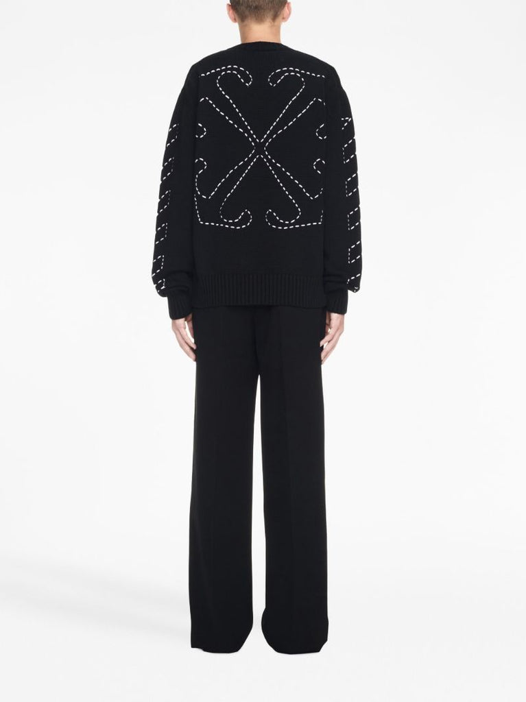 Black Arrows-motif Sweater