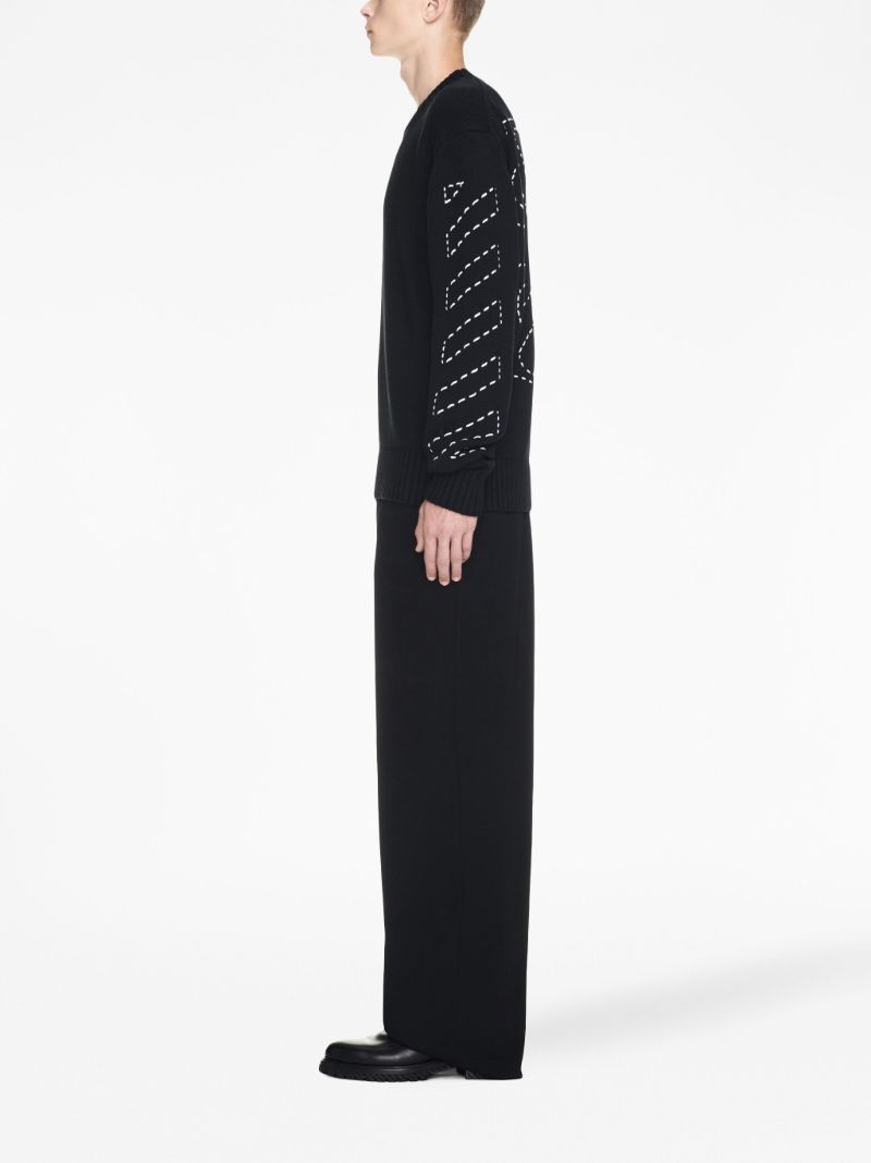 Black Arrows-motif Sweater