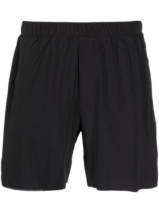 Black Surge Lined 6 Inch Running Shorts