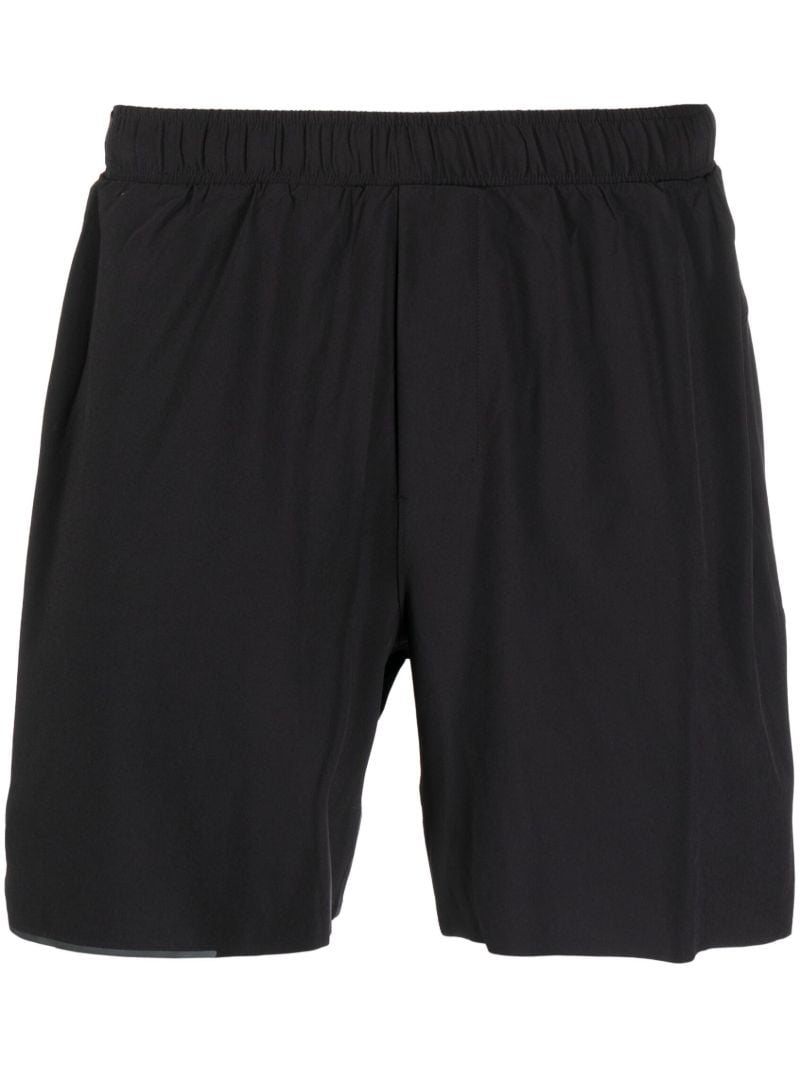 Black Surge Lined 6 Inch Running Shorts