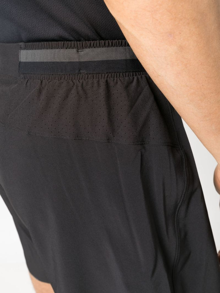 Black Surge Lined 6 Inch Running Shorts
