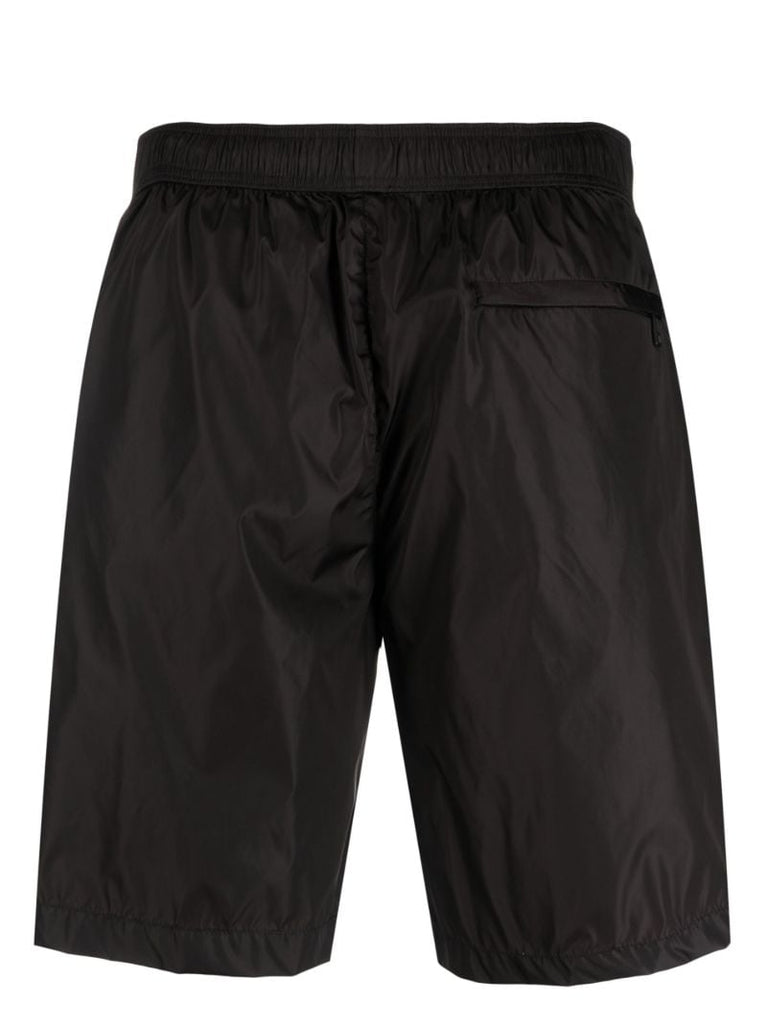Black Logo Patch Swim Shorts