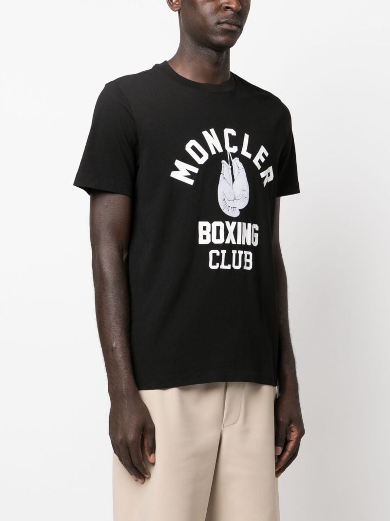Black Logo Print Cotton T-shirt