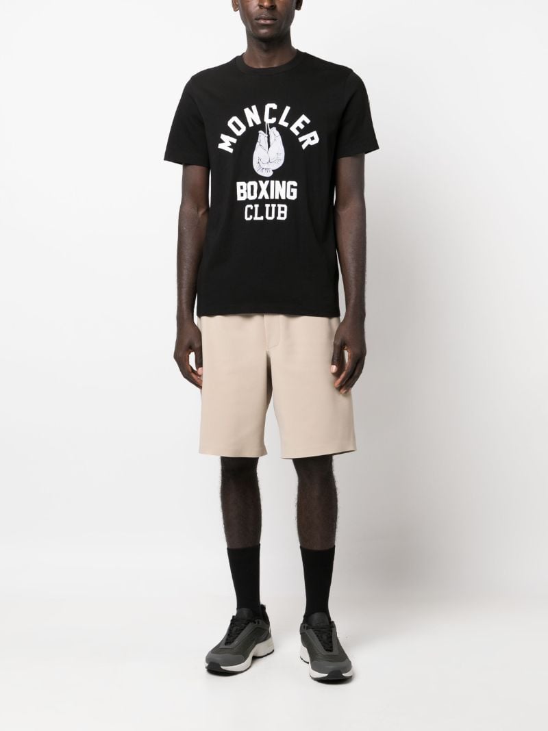 Black Logo Print Cotton T-shirt
