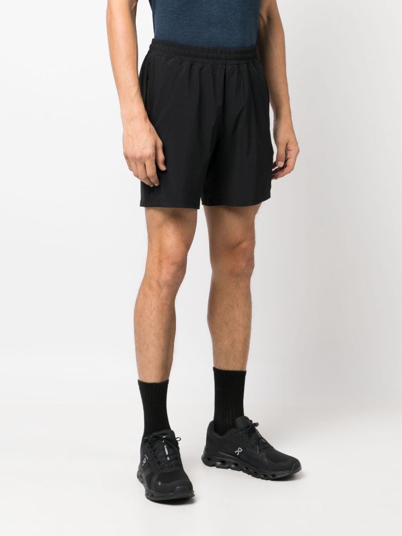 Black Pace Breaker Unlined 7 Inch Running Shorts