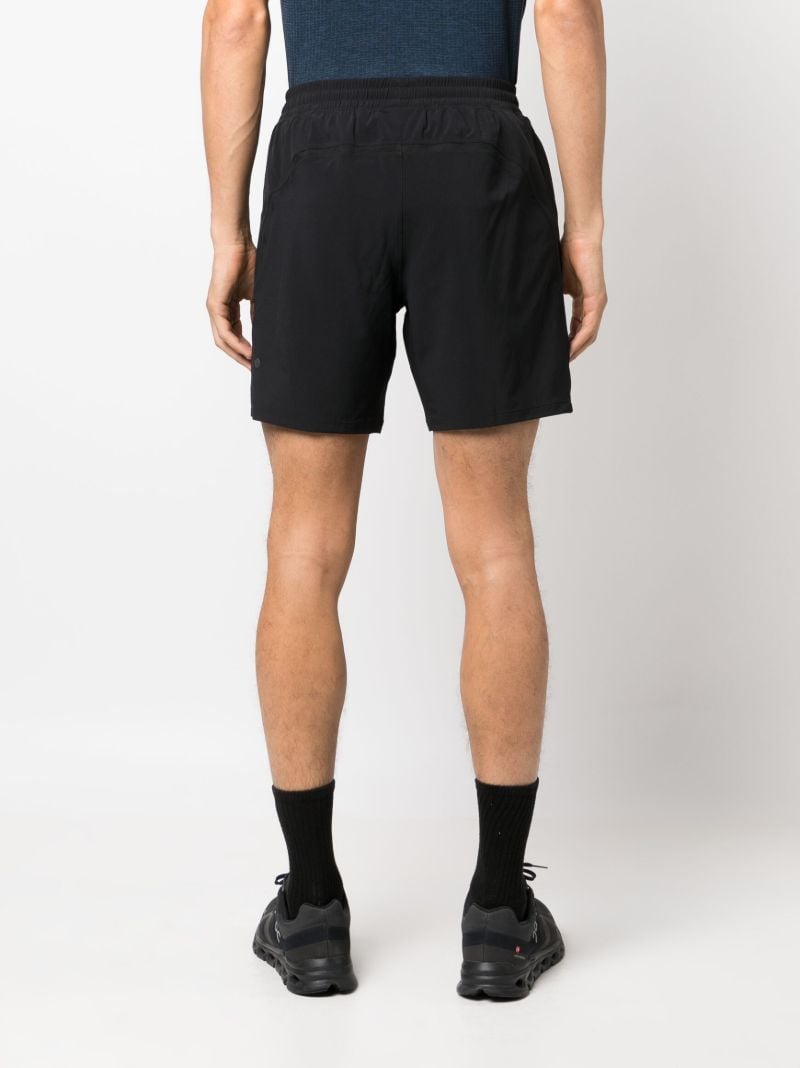 Black Pace Breaker Unlined 7 Inch Running Shorts