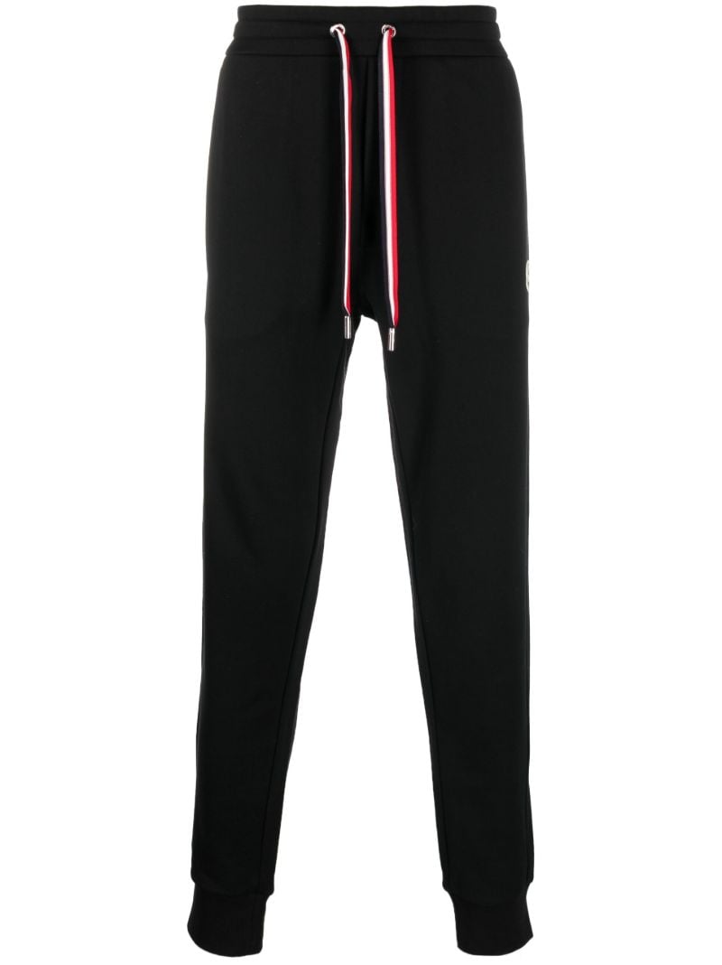 Black Cotton Track Pants