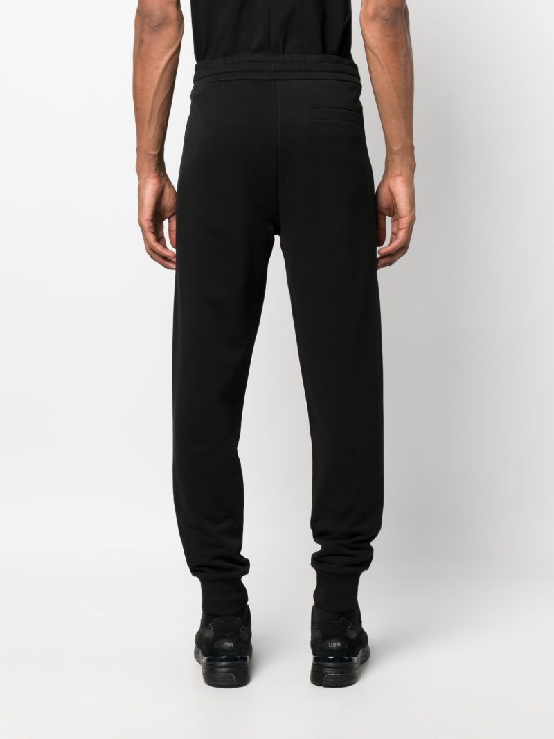 Black Cotton Track Pants