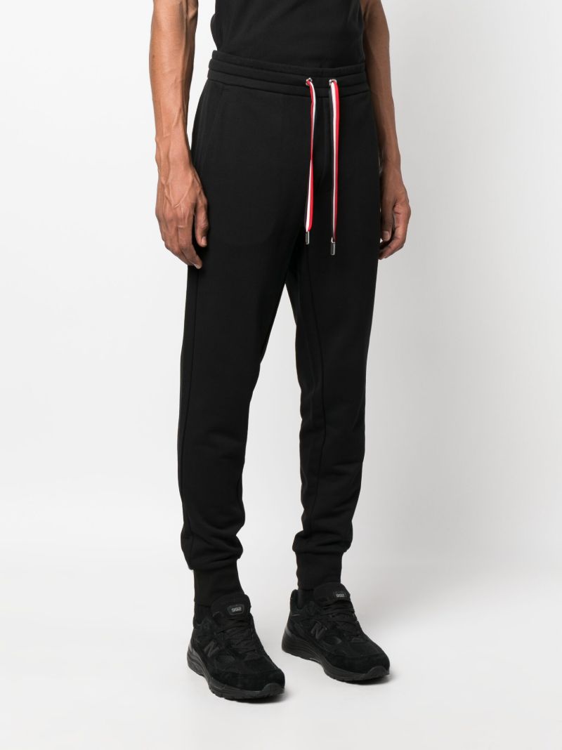 Black Cotton Track Pants