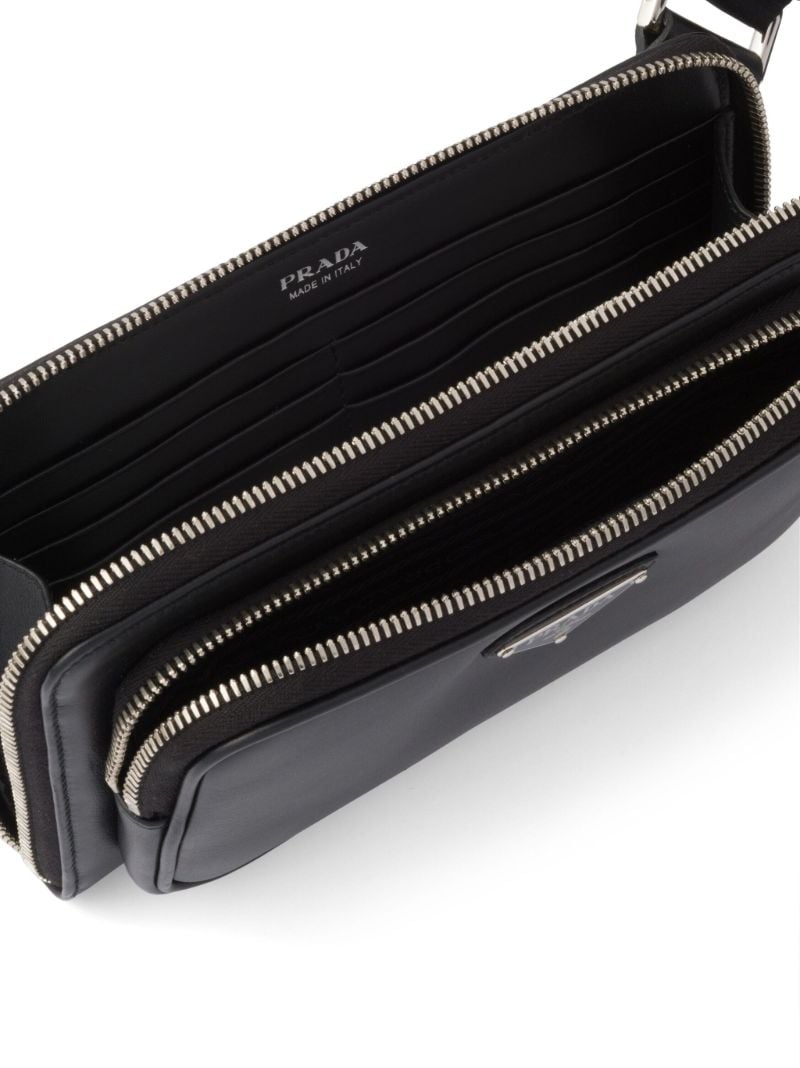 Black Saffiano Leather Belt Bag