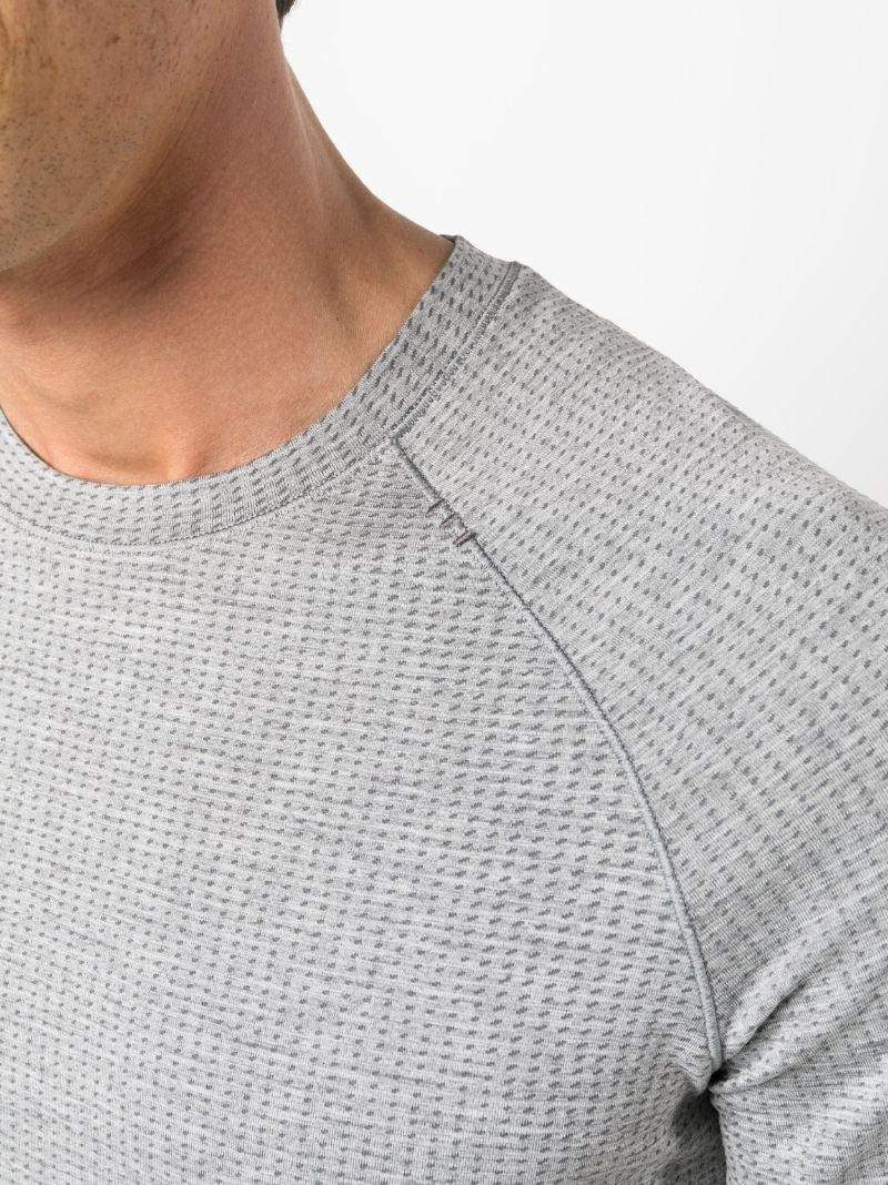 Grey Metal Vent Tech Running T-shirt