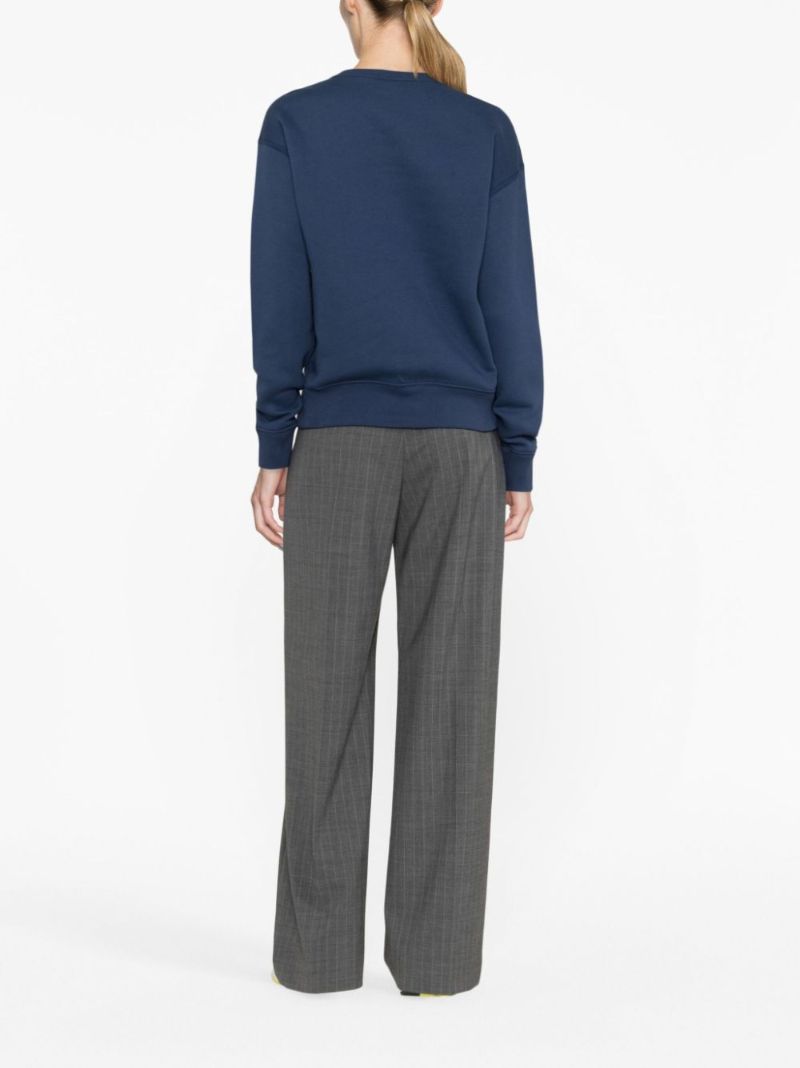 Blue Bear-print Sweatshirt