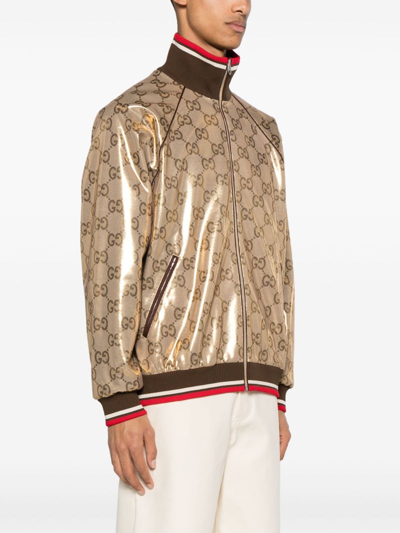 Gold-tone Gg Technical Jersey Jacket