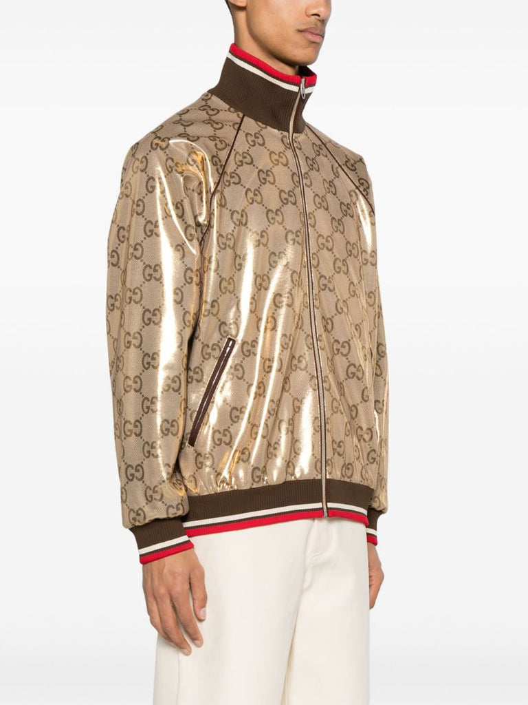Gold-tone Gg Technical Jersey Jacket
