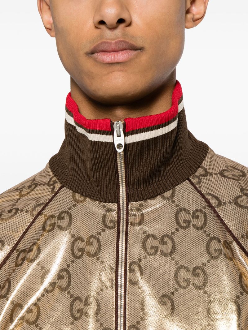 Gold-tone Gg Technical Jersey Jacket