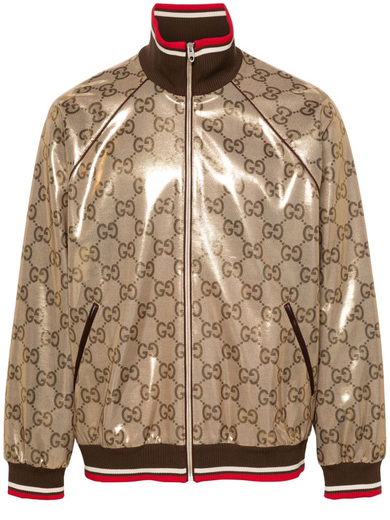 Gold-tone Gg Technical Jersey Jacket