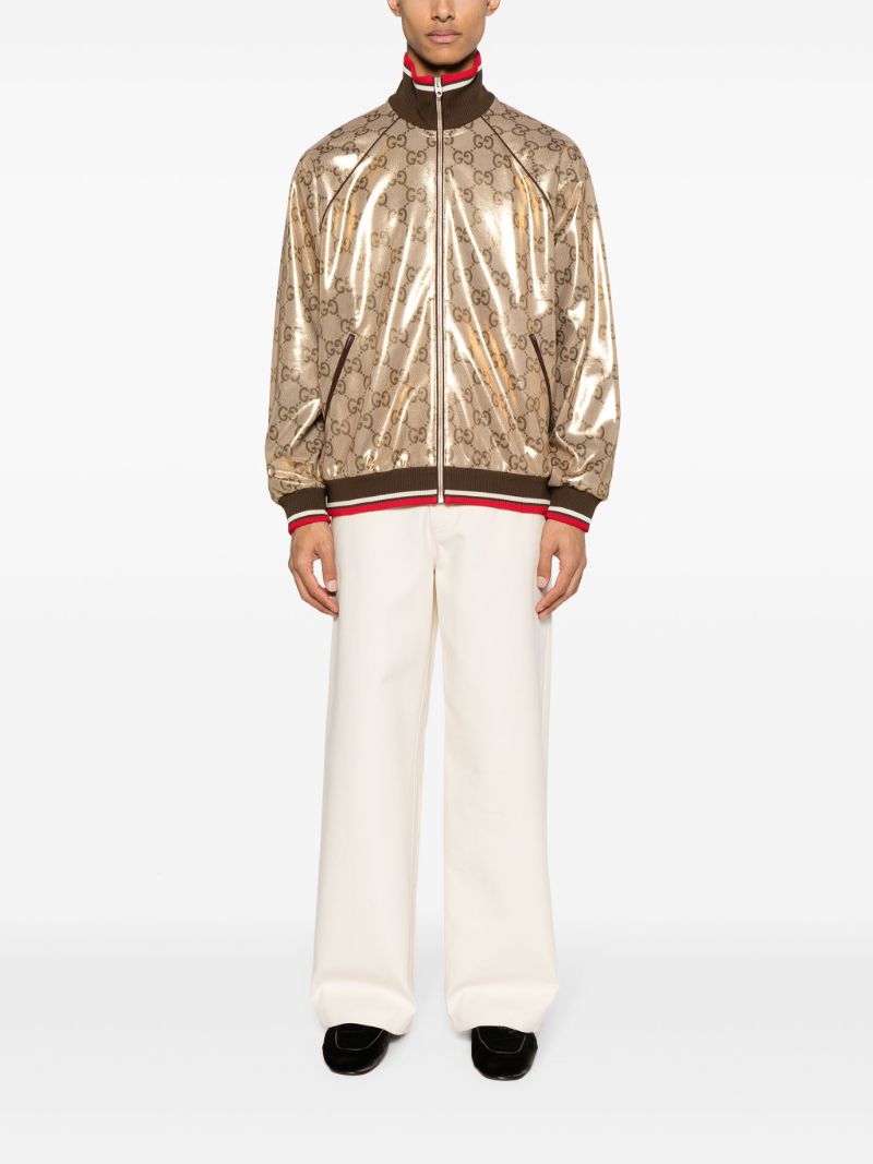 Gold-tone Gg Technical Jersey Jacket