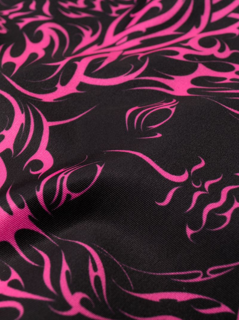 Black Medusa Print Swimsuit