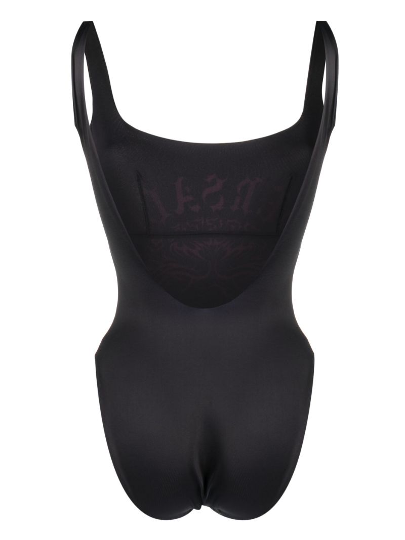 Black Medusa Print Swimsuit