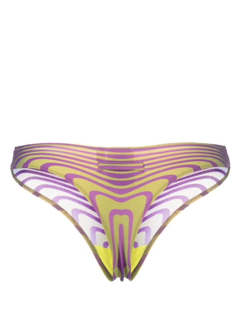 Green Striped Bikini Bottom