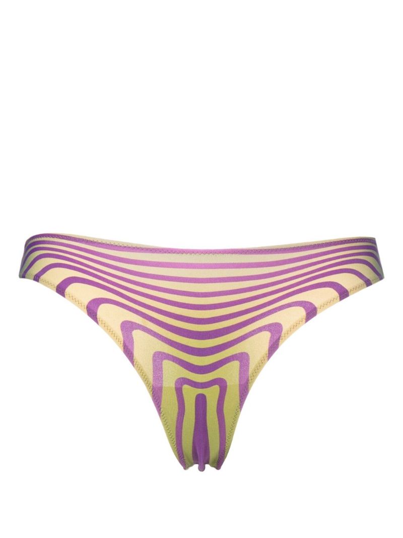 Green Striped Bikini Bottom