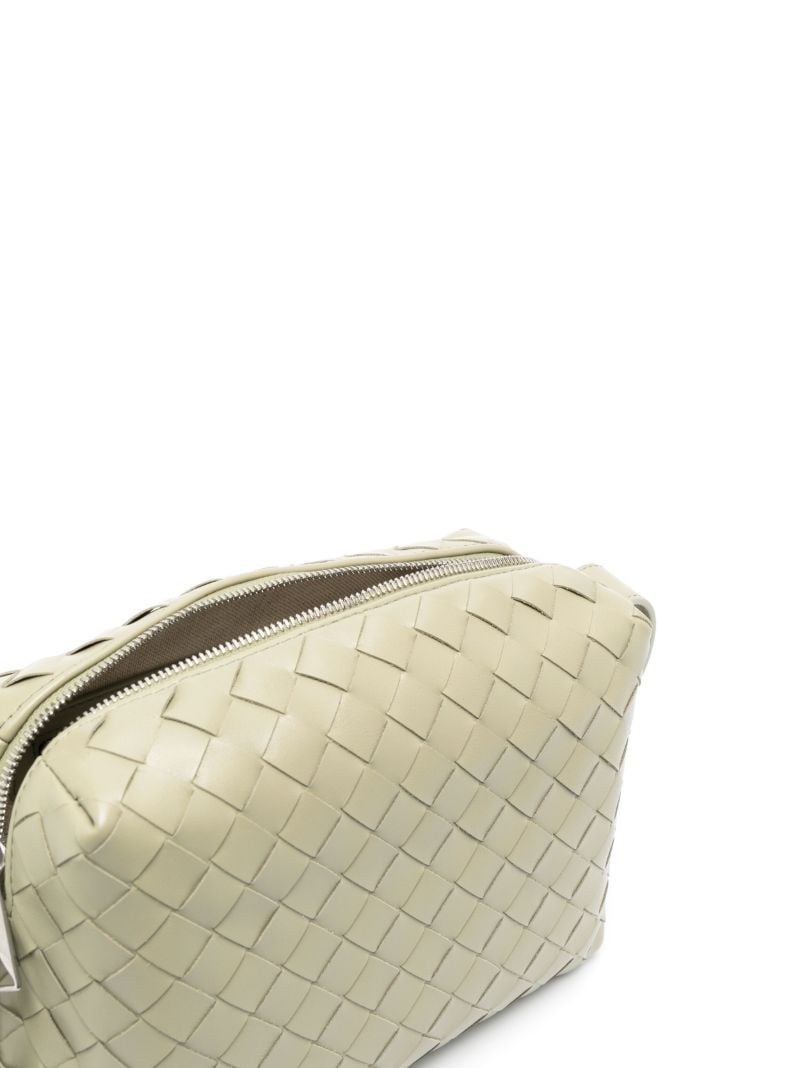 Green Loop Leather Shoulder Bag