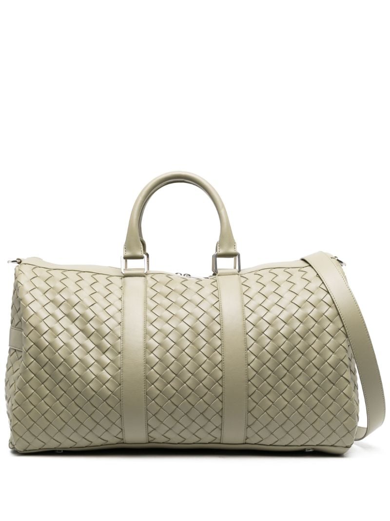 Green Medium Intrecciato Duffle Bag
