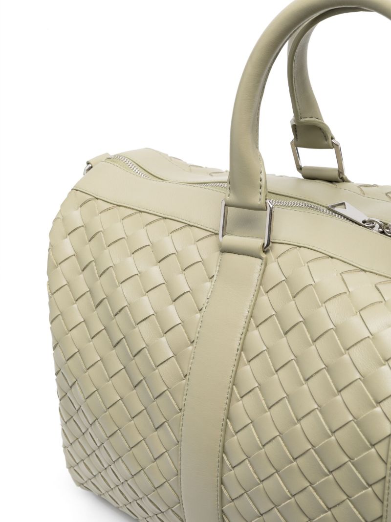 Green Medium Intrecciato Duffle Bag