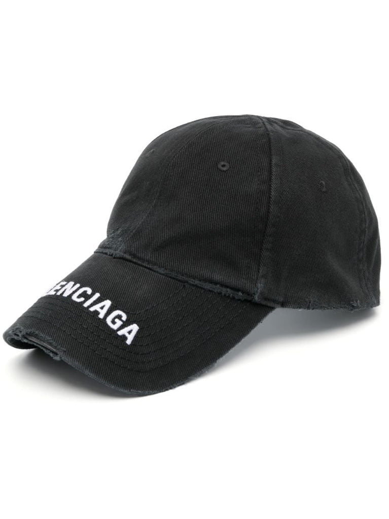 Black Logo-embroidery Baseball Cap
