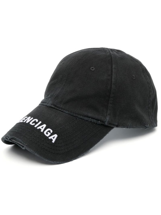 Black Logo-embroidery Baseball Cap