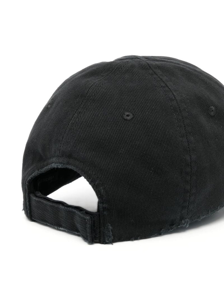 Black Logo-embroidery Baseball Cap