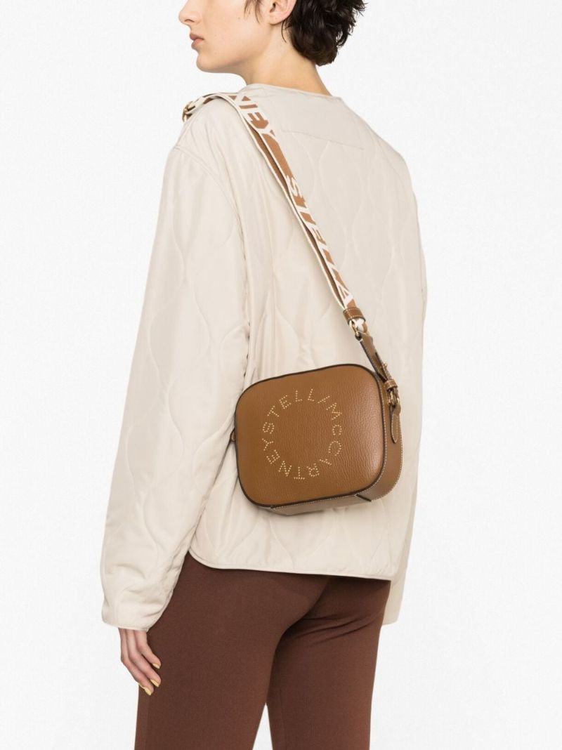 Brown Stella Logo Mini Camera Bag