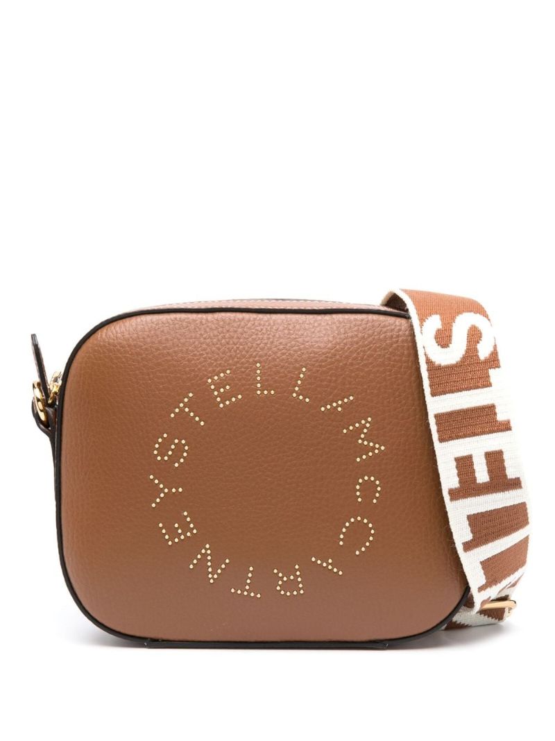 Brown Stella Logo Mini Camera Bag
