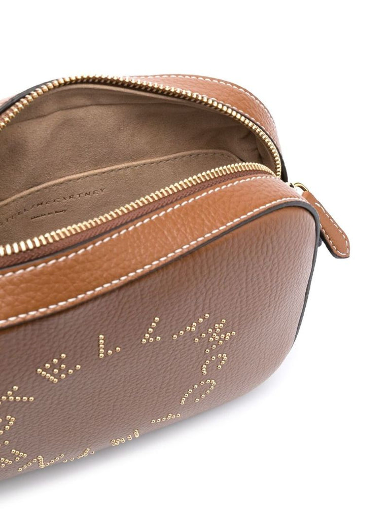 Brown Stella Logo Mini Camera Bag