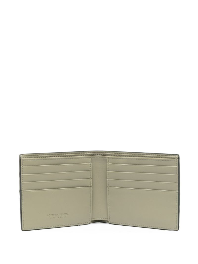 Black Intrecciato Leather Wallet