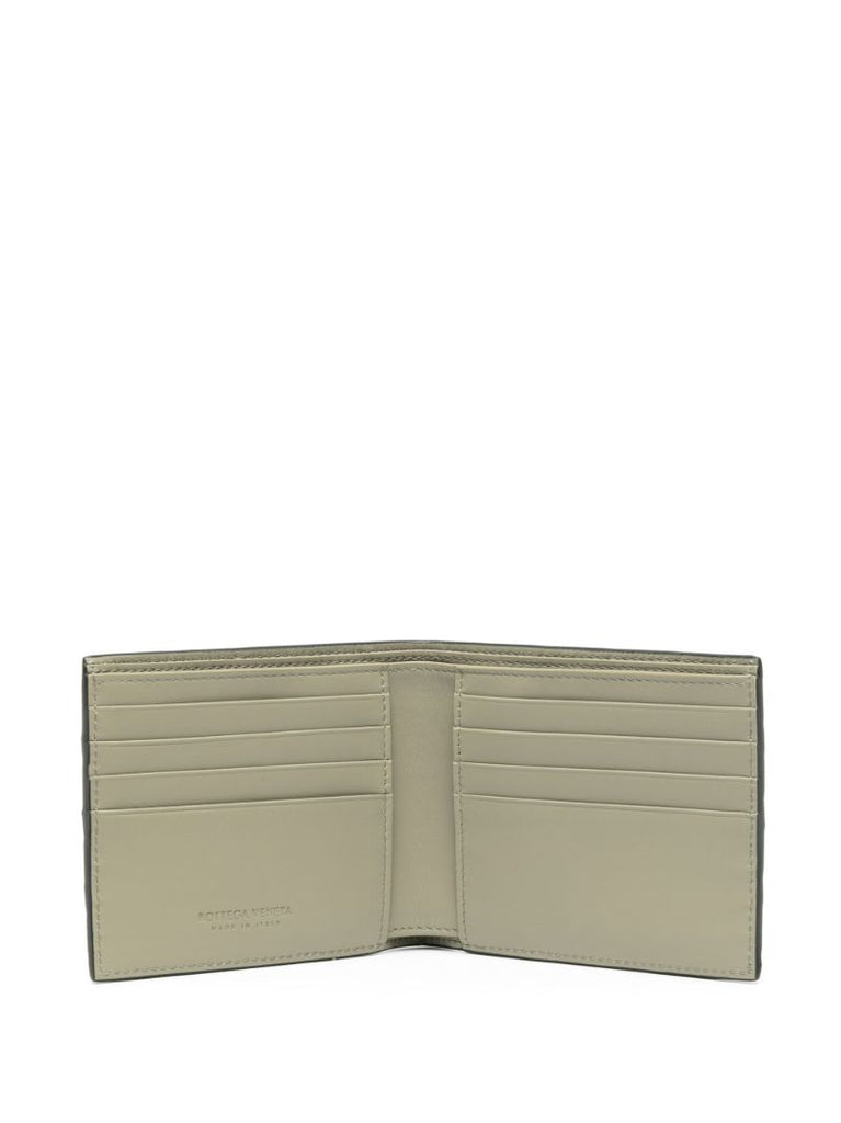 Black Intrecciato Leather Wallet