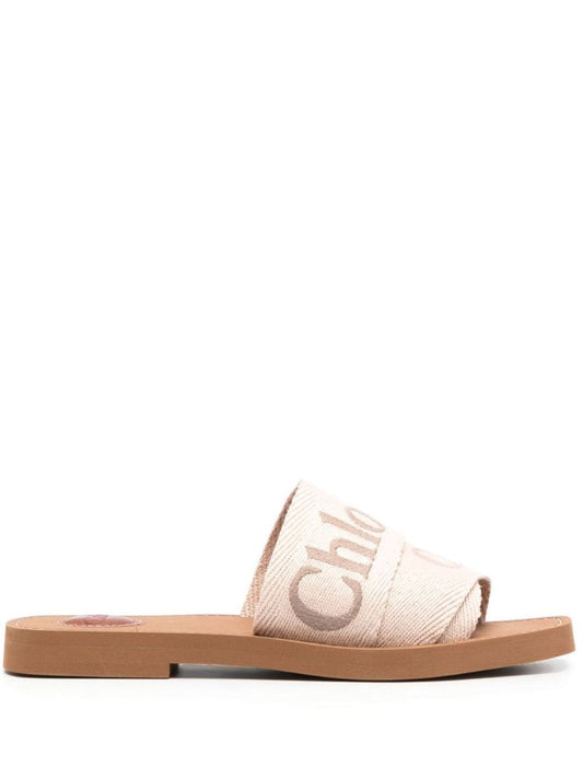 Neutral Woody Flat Sandals