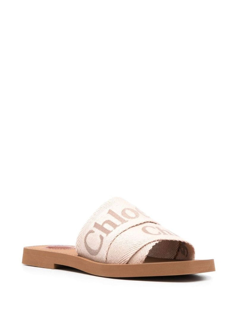 Neutral Woody Flat Sandals