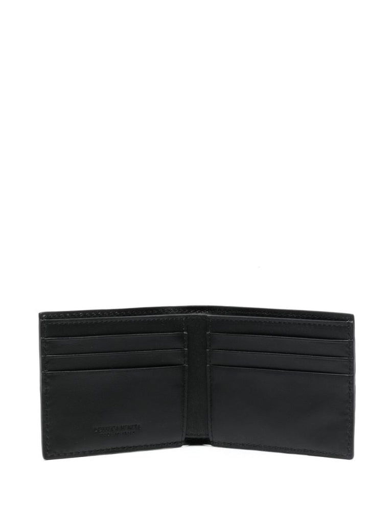 Black Cassette Intreccio Leather Wallet
