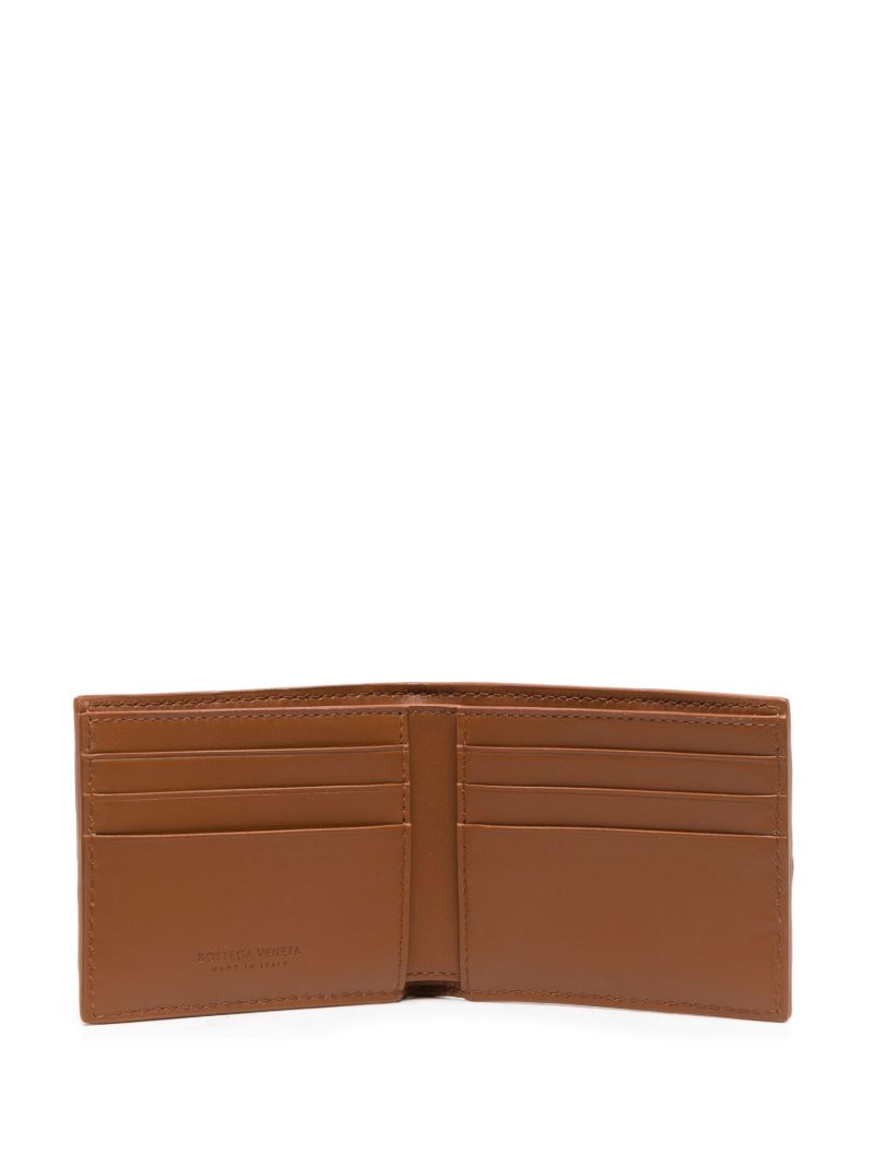 Brown Cassette Intreccio Leather Wallet