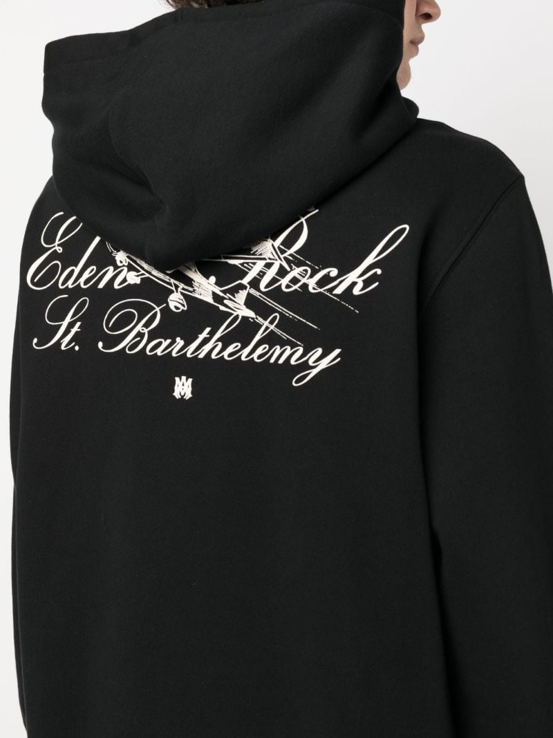 Black Logo-print Cotton Hoodie