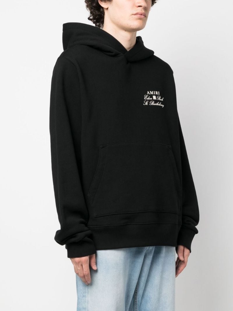 Black Logo-print Cotton Hoodie