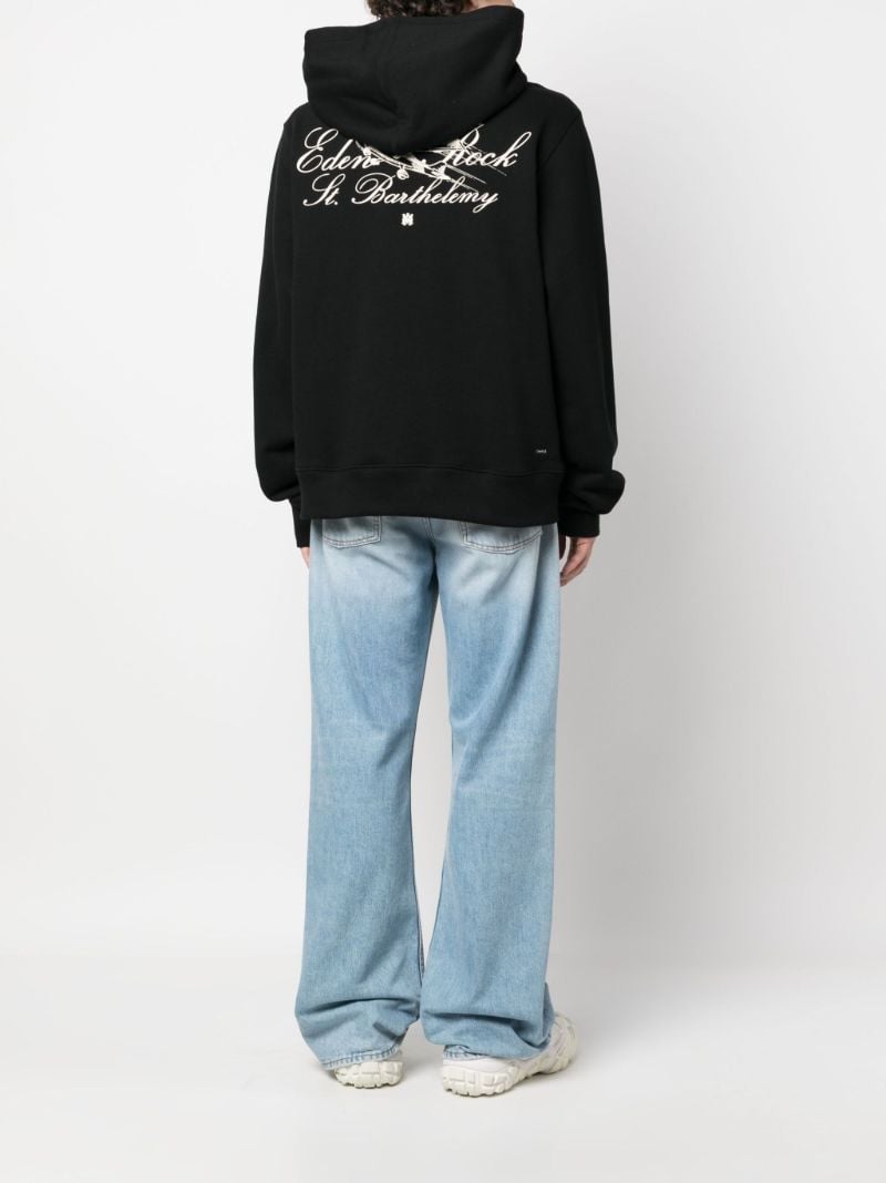 Black Logo-print Cotton Hoodie