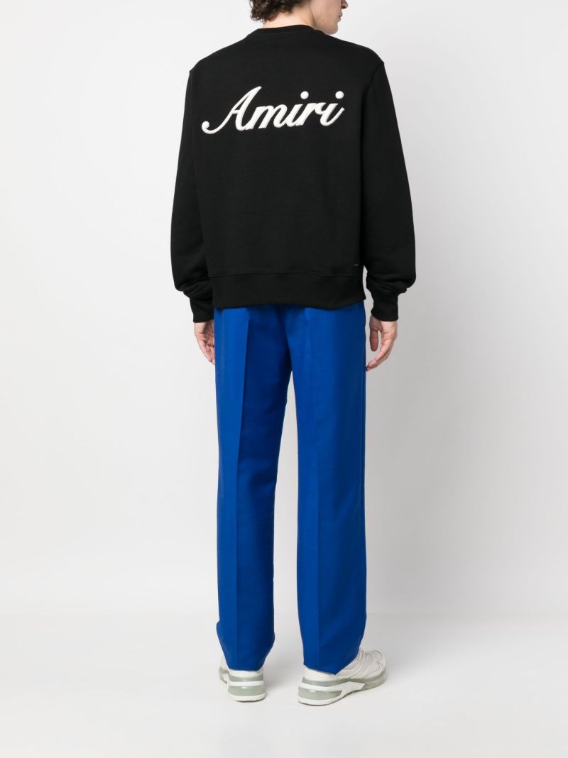 Black Logo Embroidered Sweatshirt