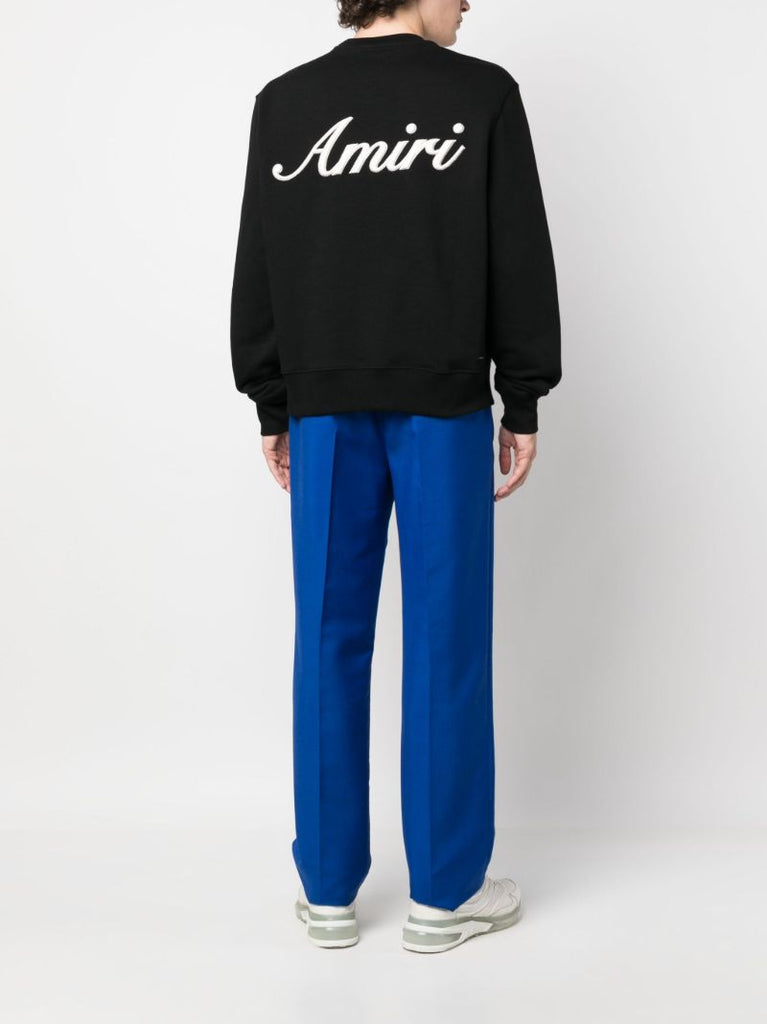 Black Logo Embroidered Sweatshirt