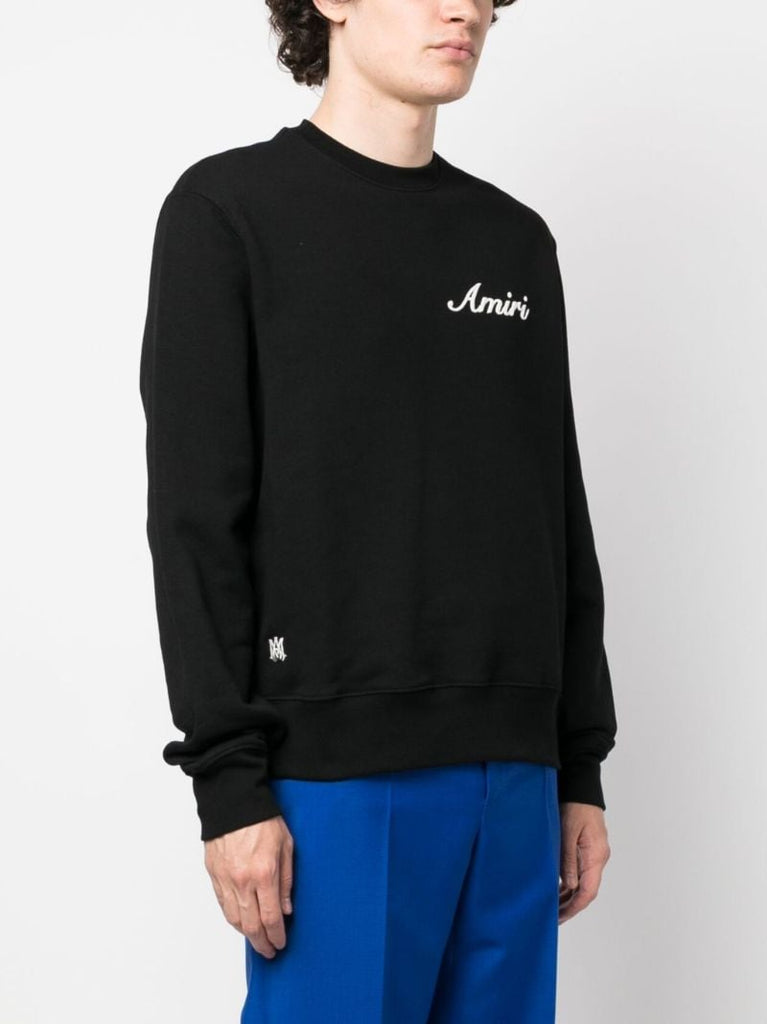 Black Logo Embroidered Sweatshirt