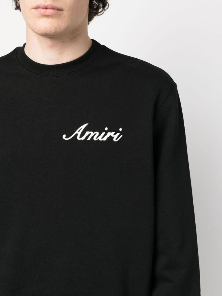 Black Logo Embroidered Sweatshirt